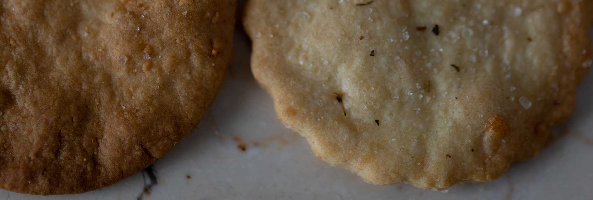 Einkorn parmigiano reggiano cheese crackers